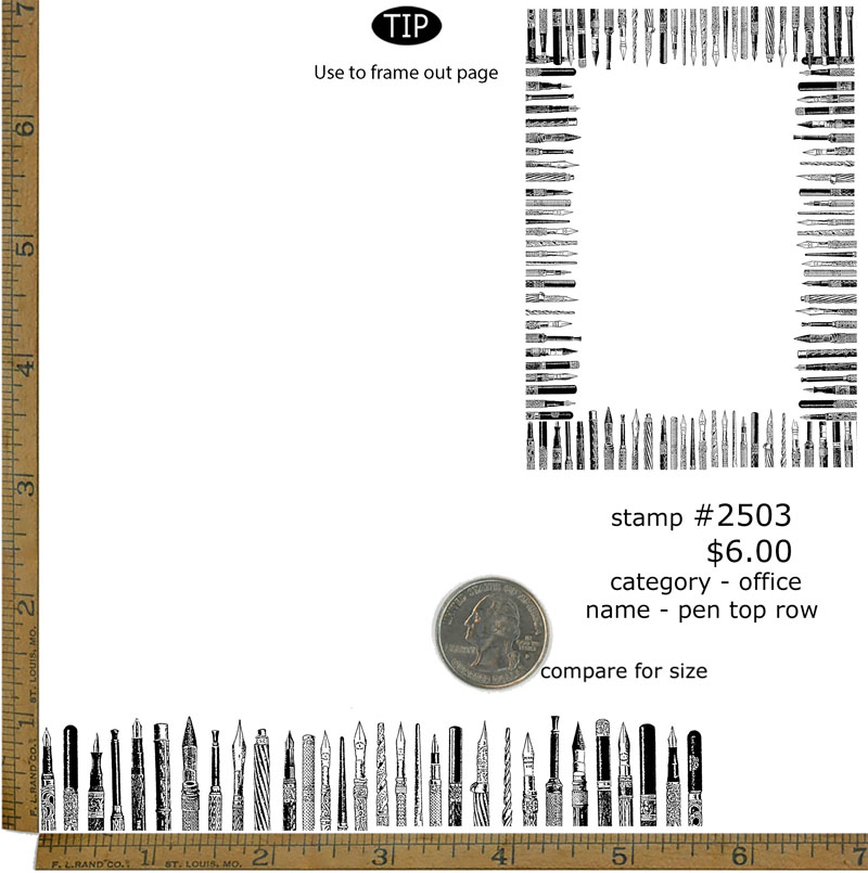 #2503 - Pen Top Row - Office